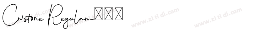 Cristone Regular字体转换